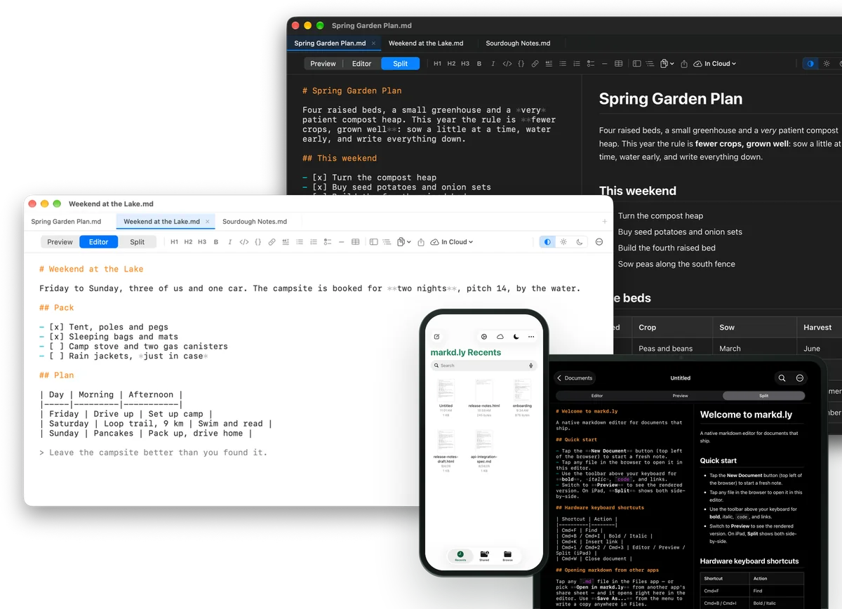 Screenshot of Markd.ly