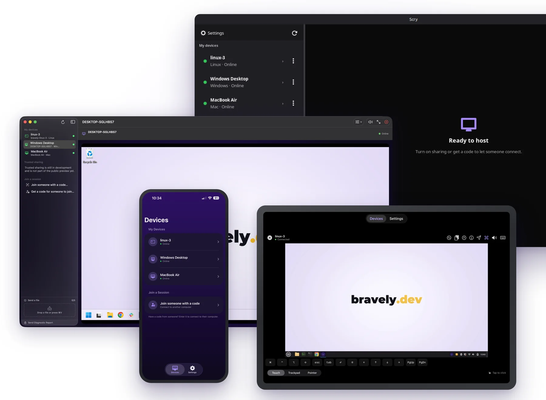 Screenshot of Scry
